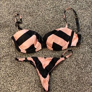Luxury silk bra and panty set
